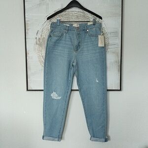 New Mid Rise Boyfriend Jeans Size 2